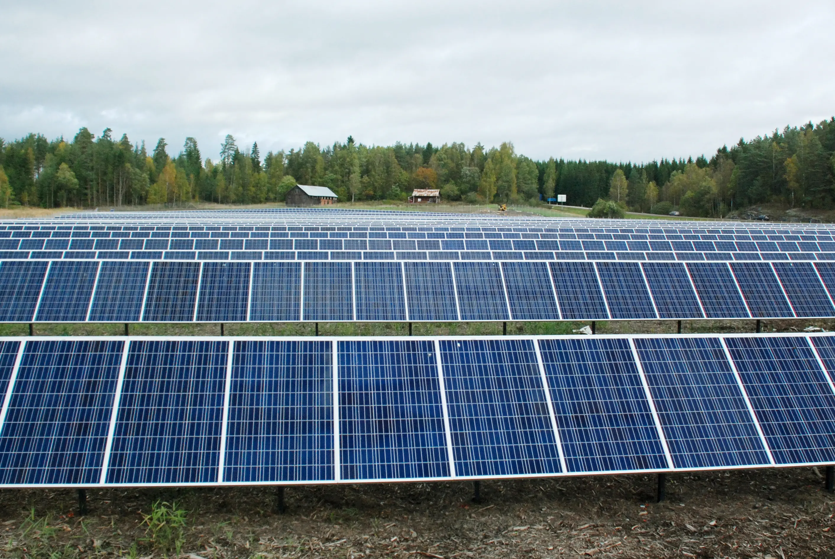En av landets största solcellsparker ligger i Varberg kommun