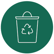 Ikon för avfallshantering